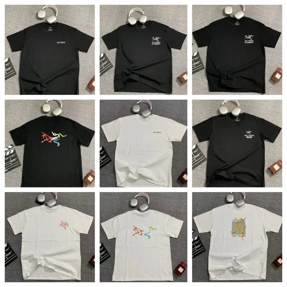 Arc'teryx Graphic Print Cotton T-Shirt Black and White