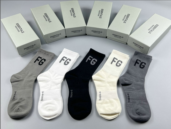 Fear of God FOG Essentials FG Cotton Crew Socks Multicolor
