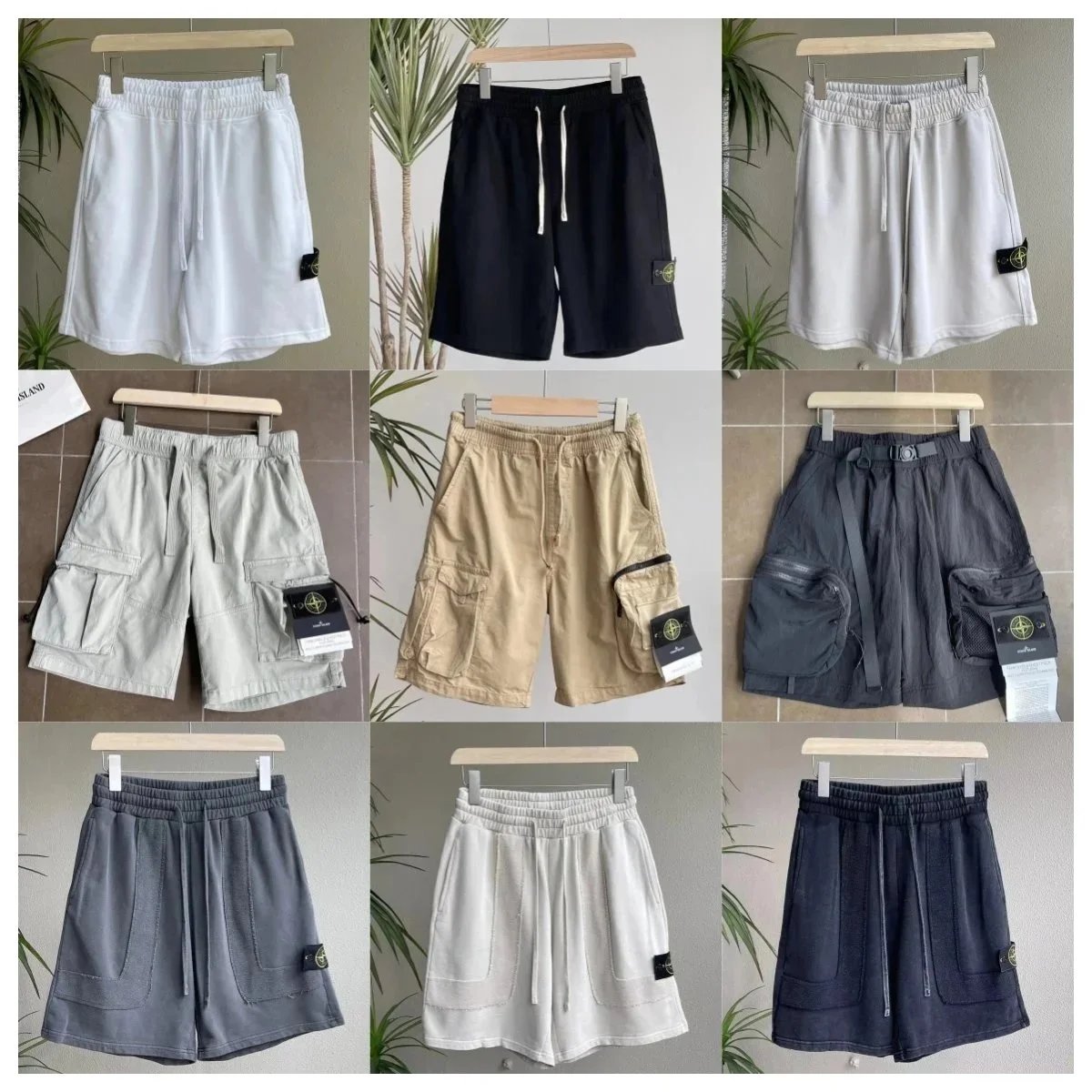 Stone Island Cargo and Sweat Shorts Casual Summer Shorts Multicolor