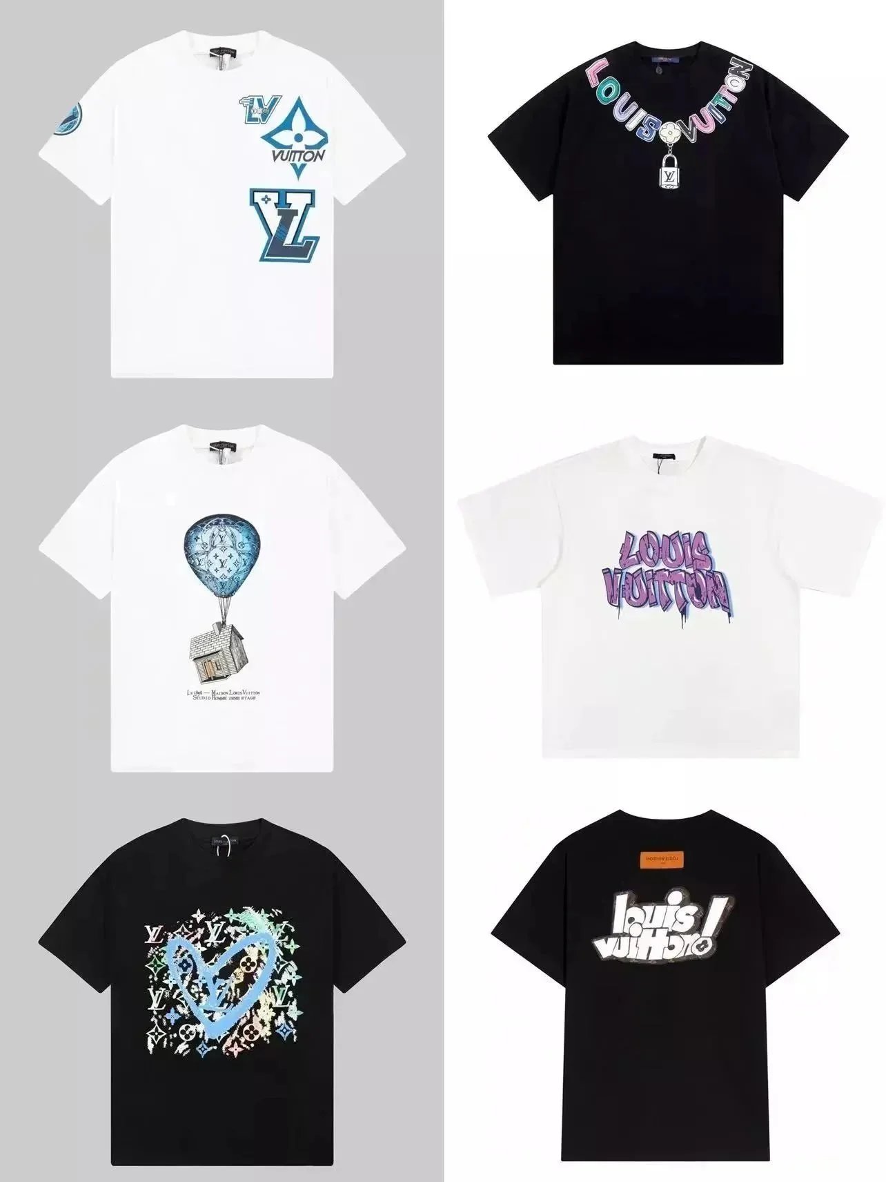Louis Vuitton LV Graphic Print Oversized Tee Multicolor