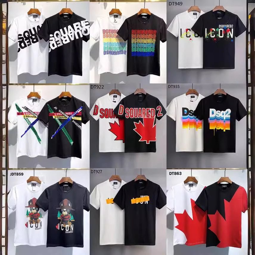 Dsquared2 D2 Graphic Print Cotton T-Shirt Multicolor