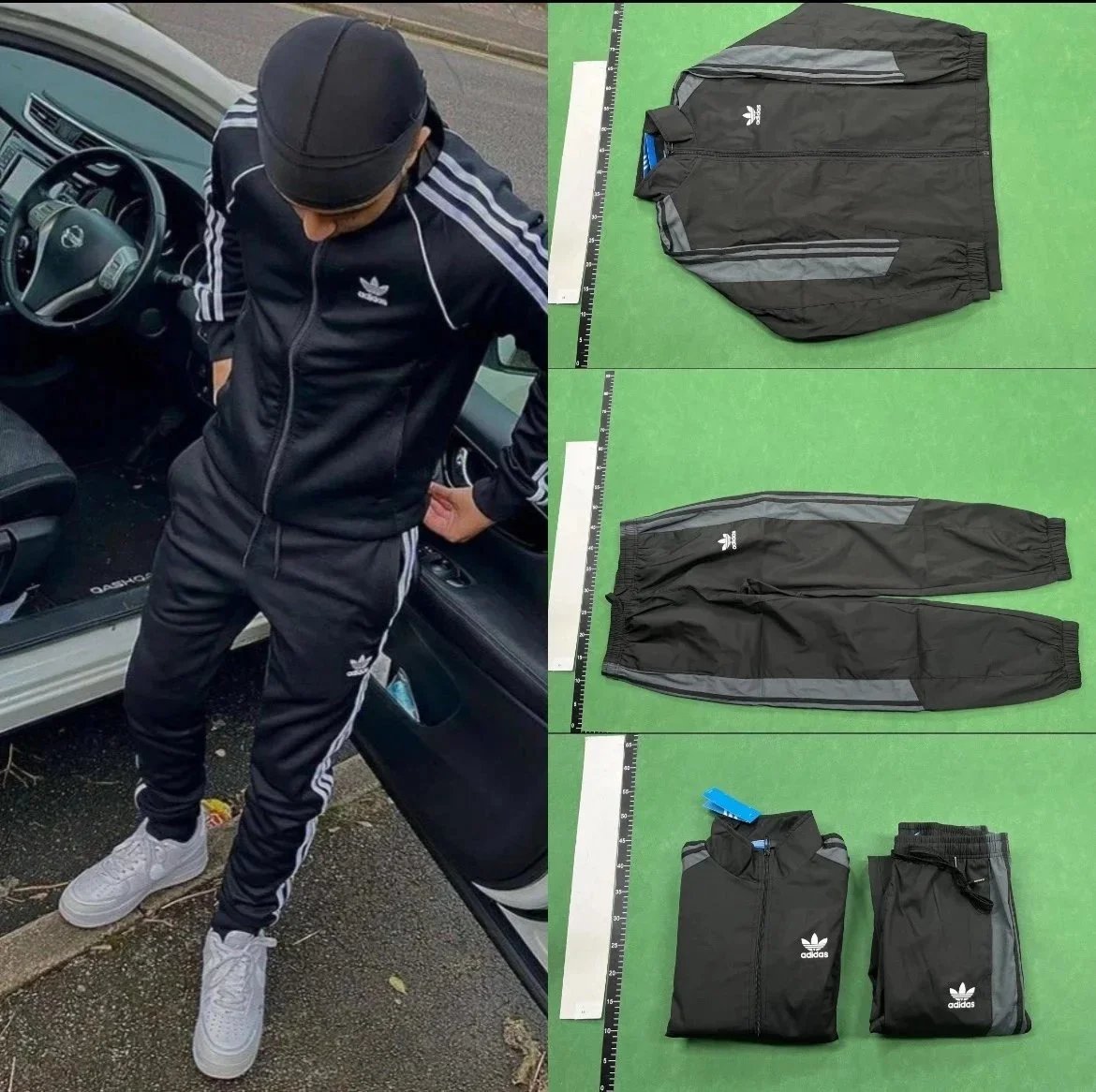 Adidas Trefoil Tracksuit Matching Set Black