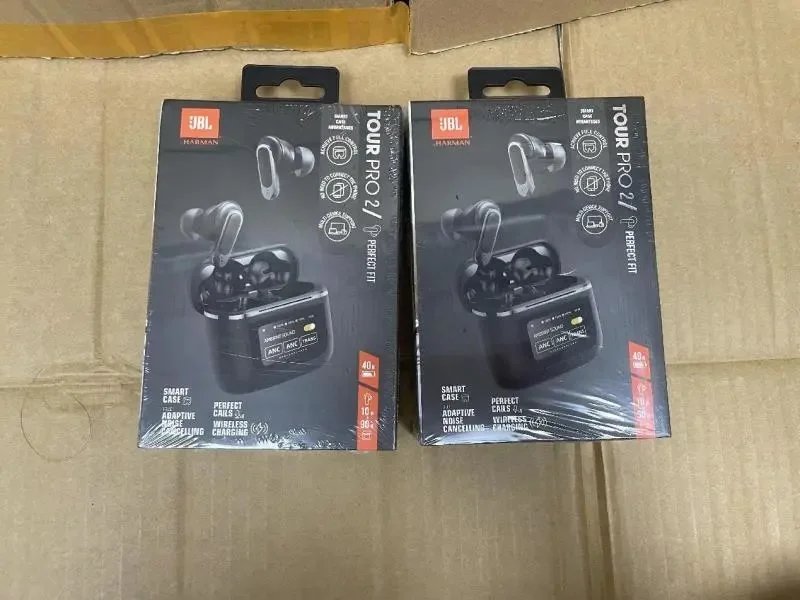 JBL Tour Pro 2 Wireless Noise Cancelling Earbuds Black