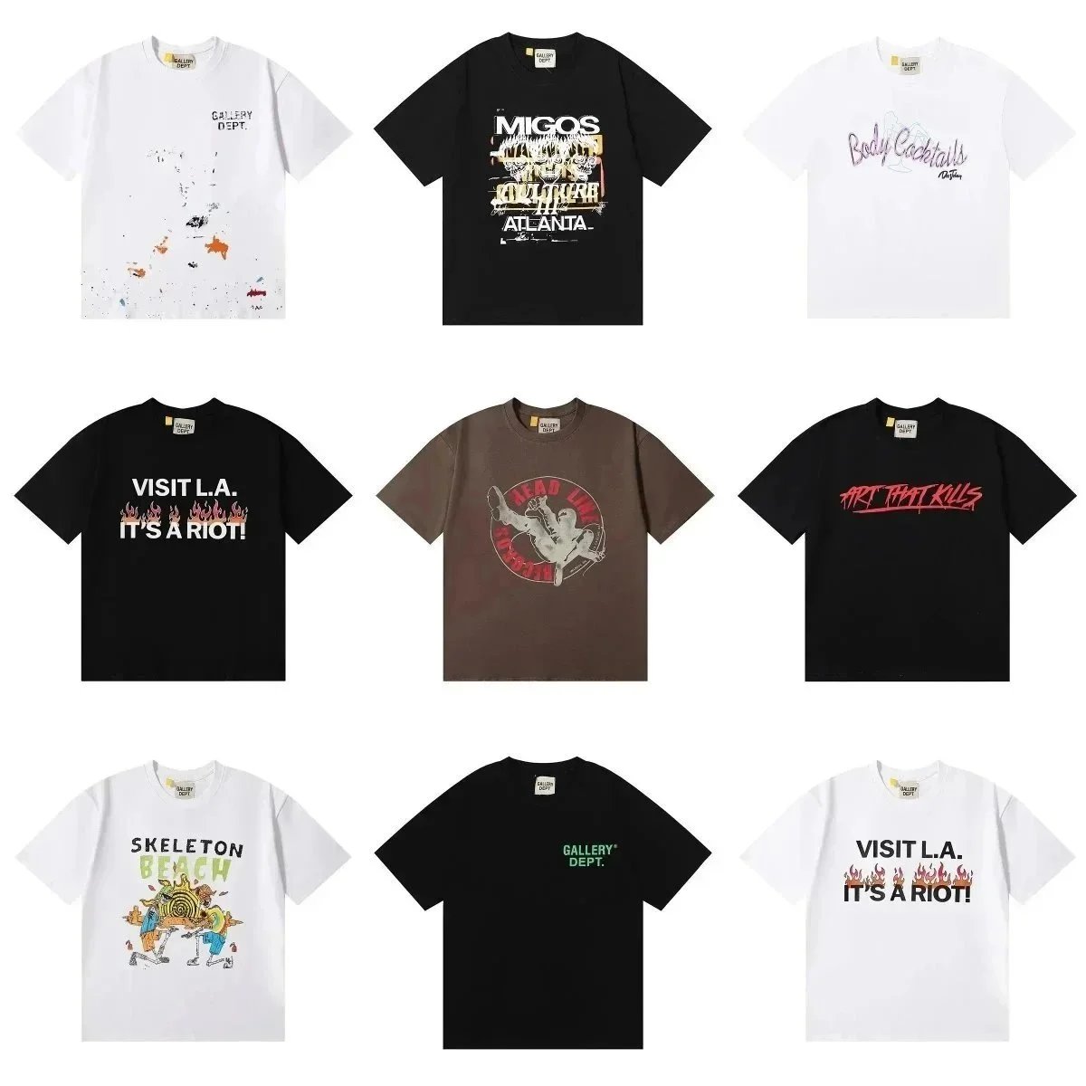 Gallery Dept. Graphic Print Oversized Tee Multicolor