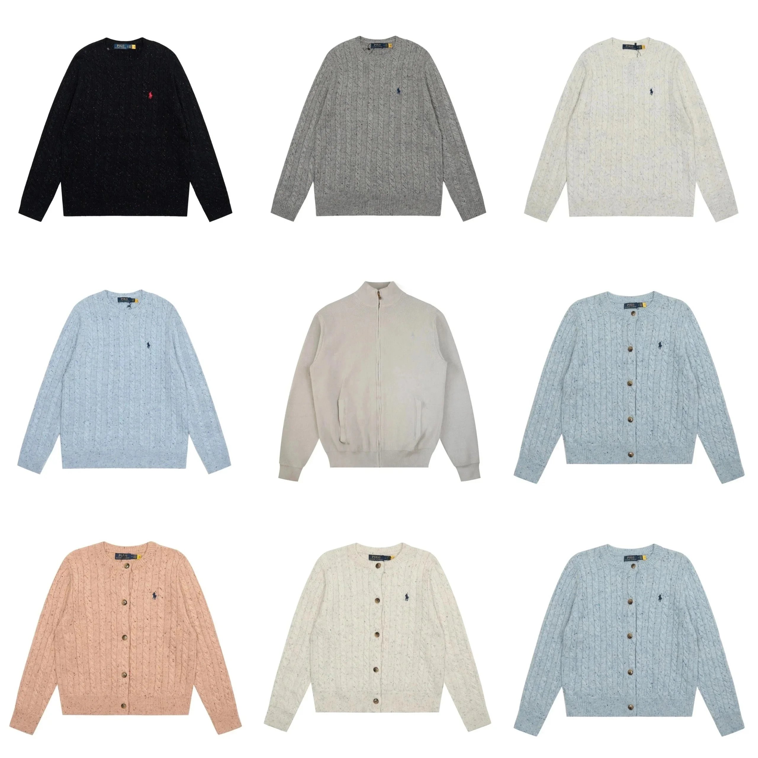 Polo Ralph Lauren PRL Cable Knit Classic Sweater Multicolor