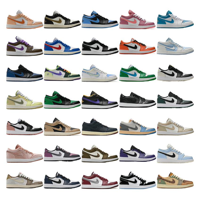 Nike Air Jordan 1 Low Retro Sneakers Multicolor
