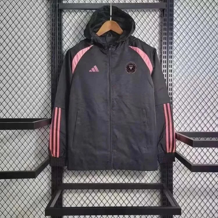 Adidas Inter Miami CF Training Sporty Jacket Black and Pink