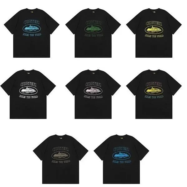 Corteiz Rules The World Graphic Streetwear T-Shirt Multicolor