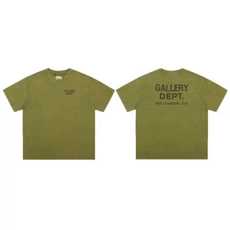 Gallery Dept. Hollywood Graphic Streetwear T-Shirt Olive