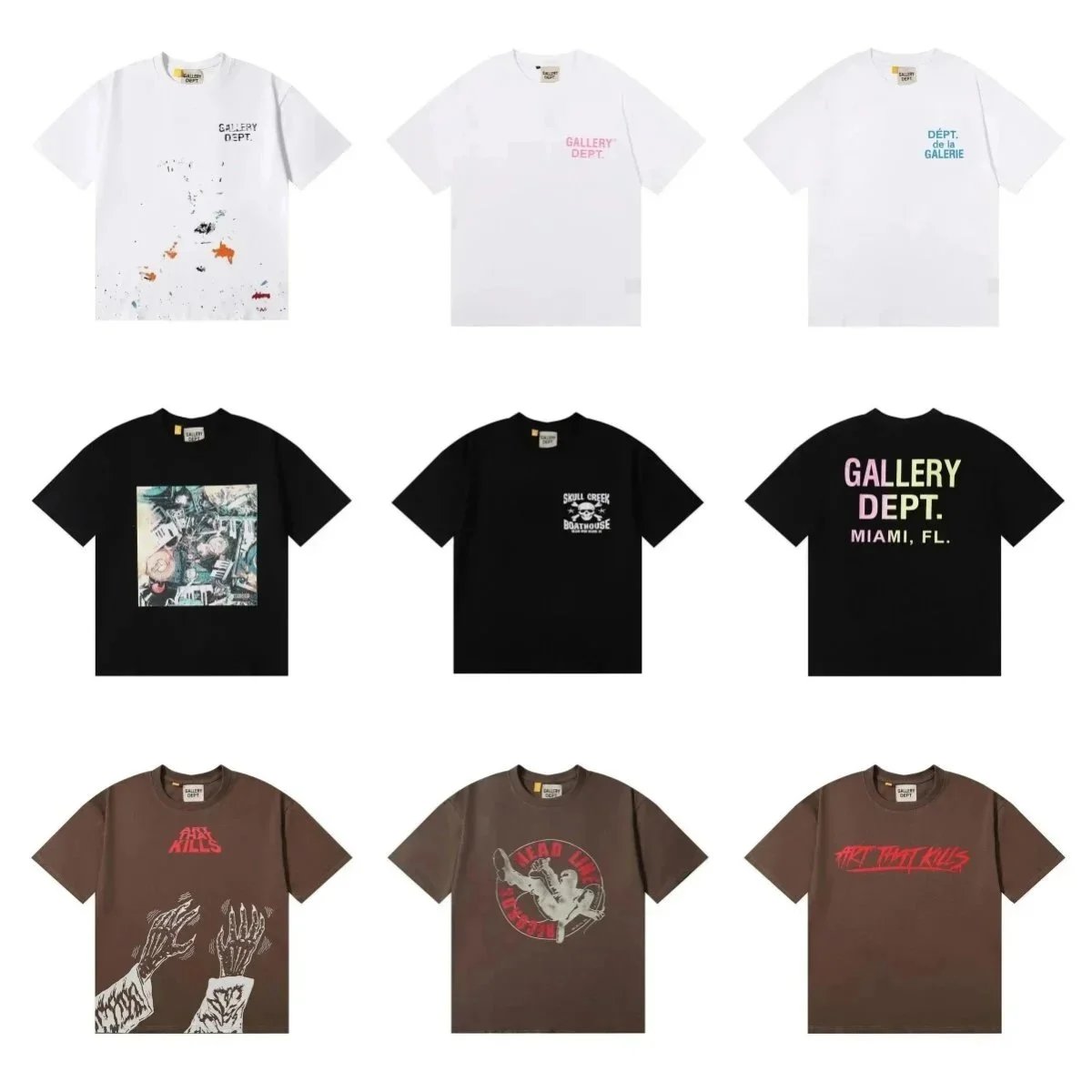 Gallery Dept. Graphic Print Oversized Tee Multicolor