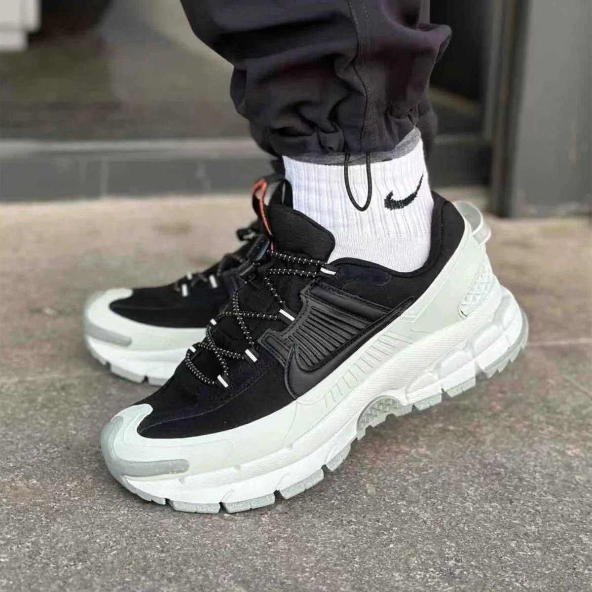 Nike Air Kukini Chunky Sneakers Black and White