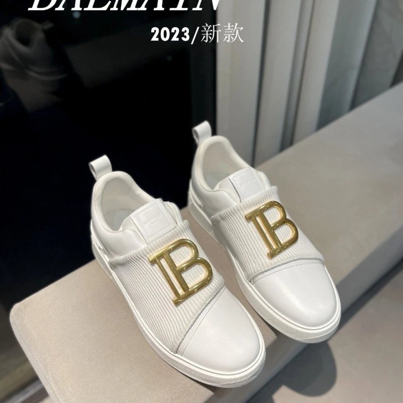 Balmain B-Court Low Top Sneakers White