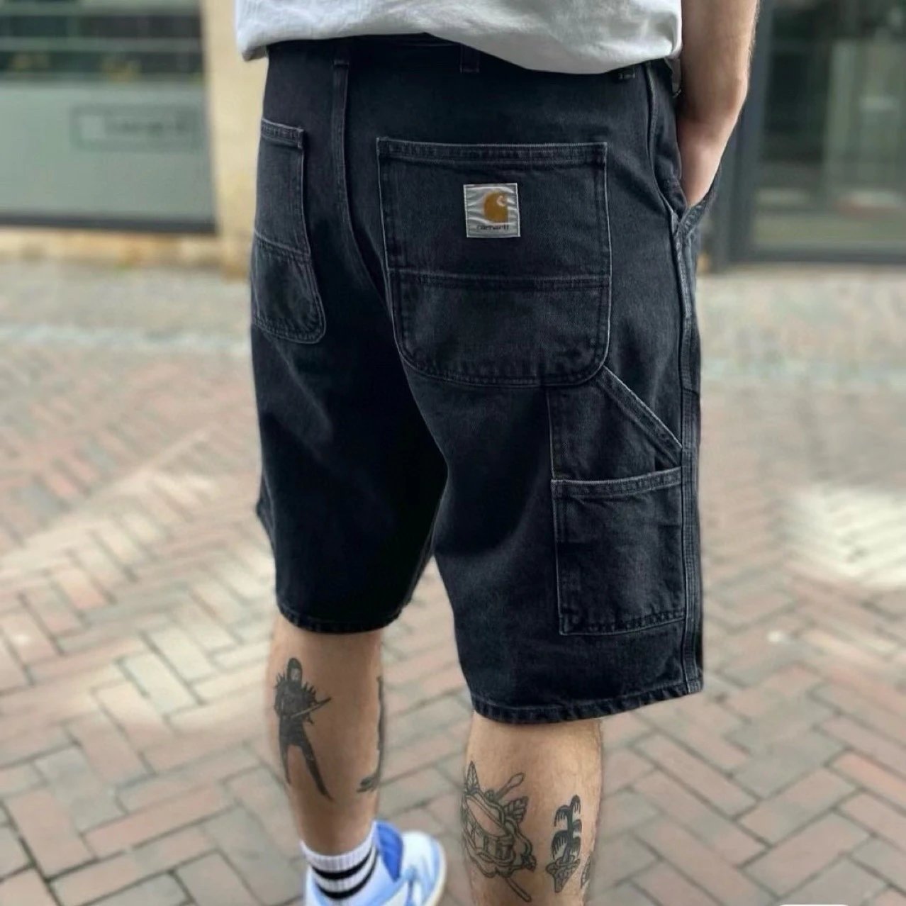 Carhartt Double Knee Utility Denim Shorts Black