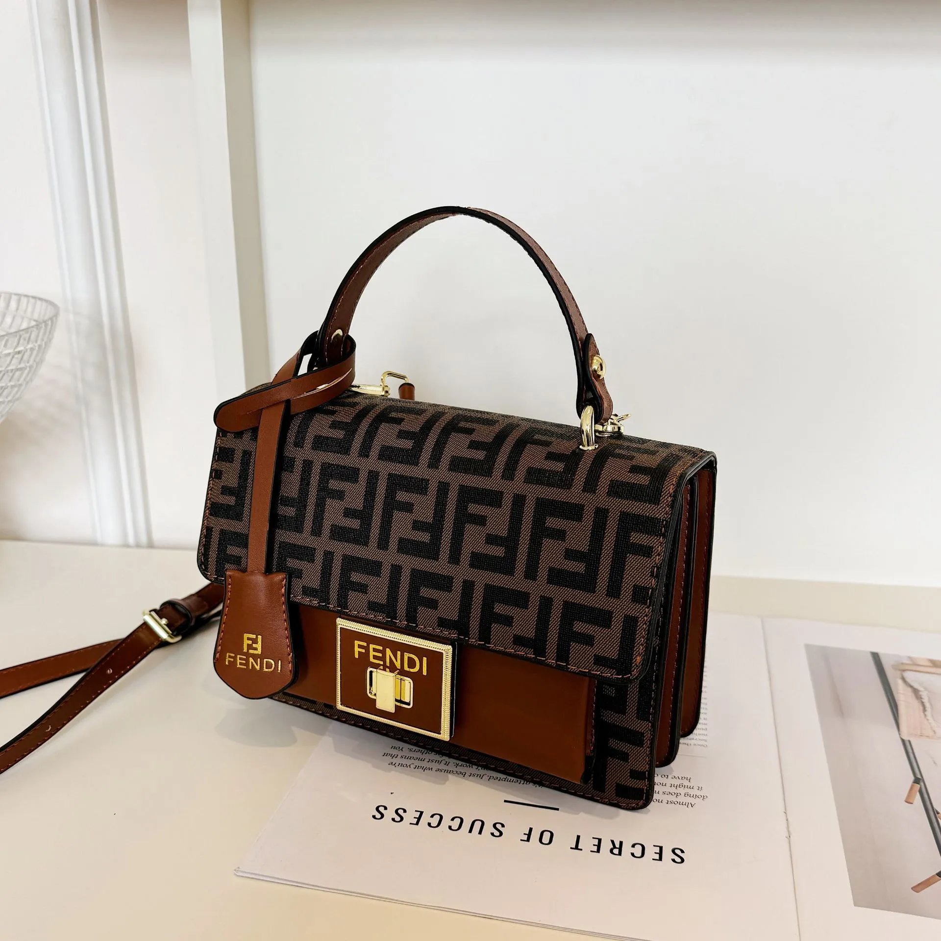 Fendi FF Monogram classic Handbag Brown