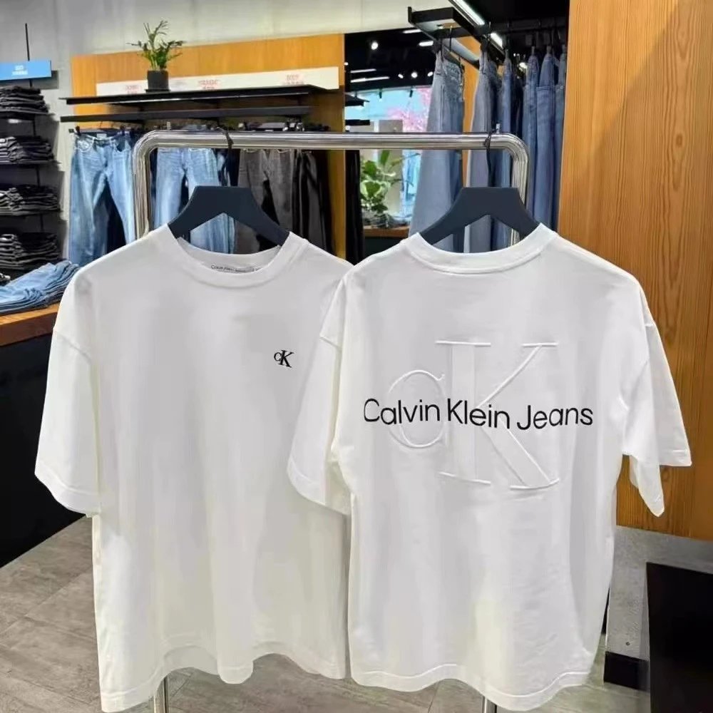 Calvin Klein CK Jeans Graphic Tee Oversized T-Shirt White