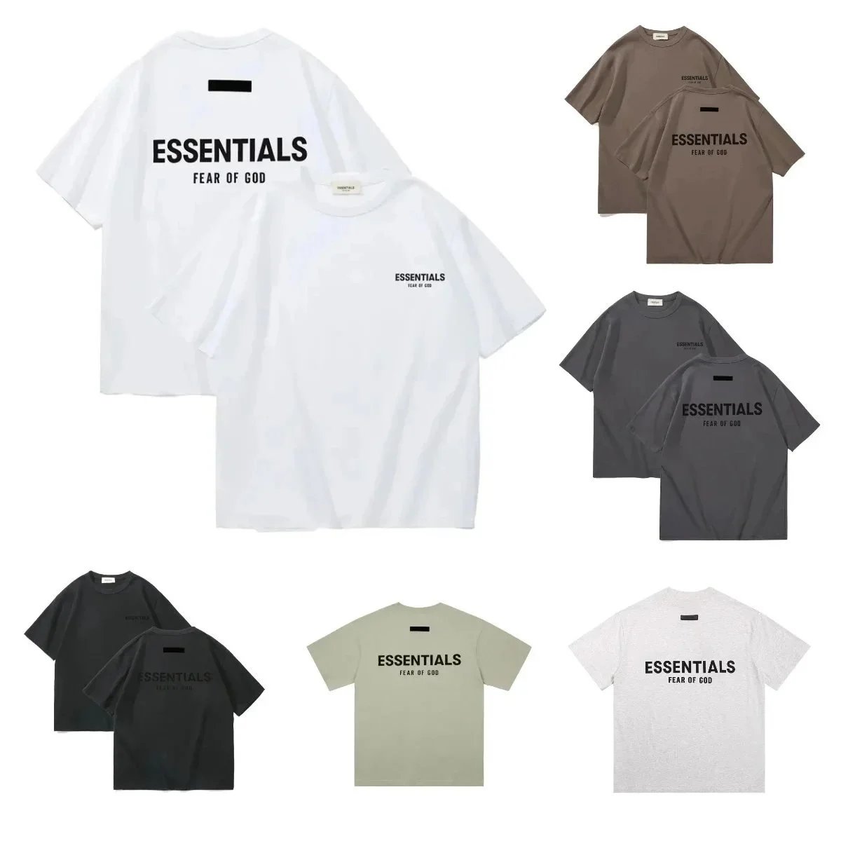Fear of God FOG Essentials Oversized Graphic Tee Multicolor