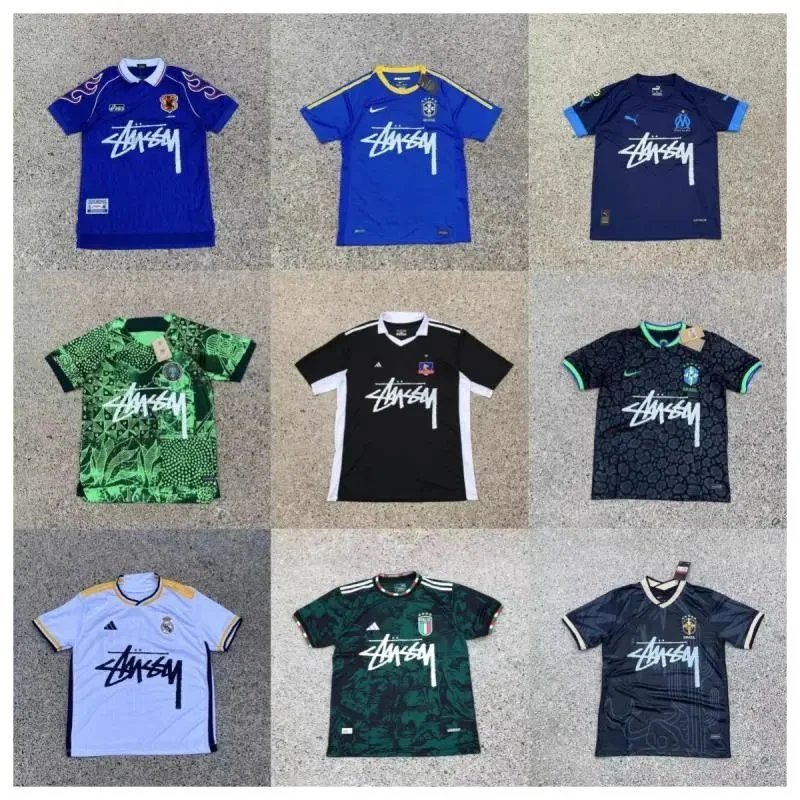 Stussy Soccer Jersey Collection Graphic Streetwear Jersey Multicolor