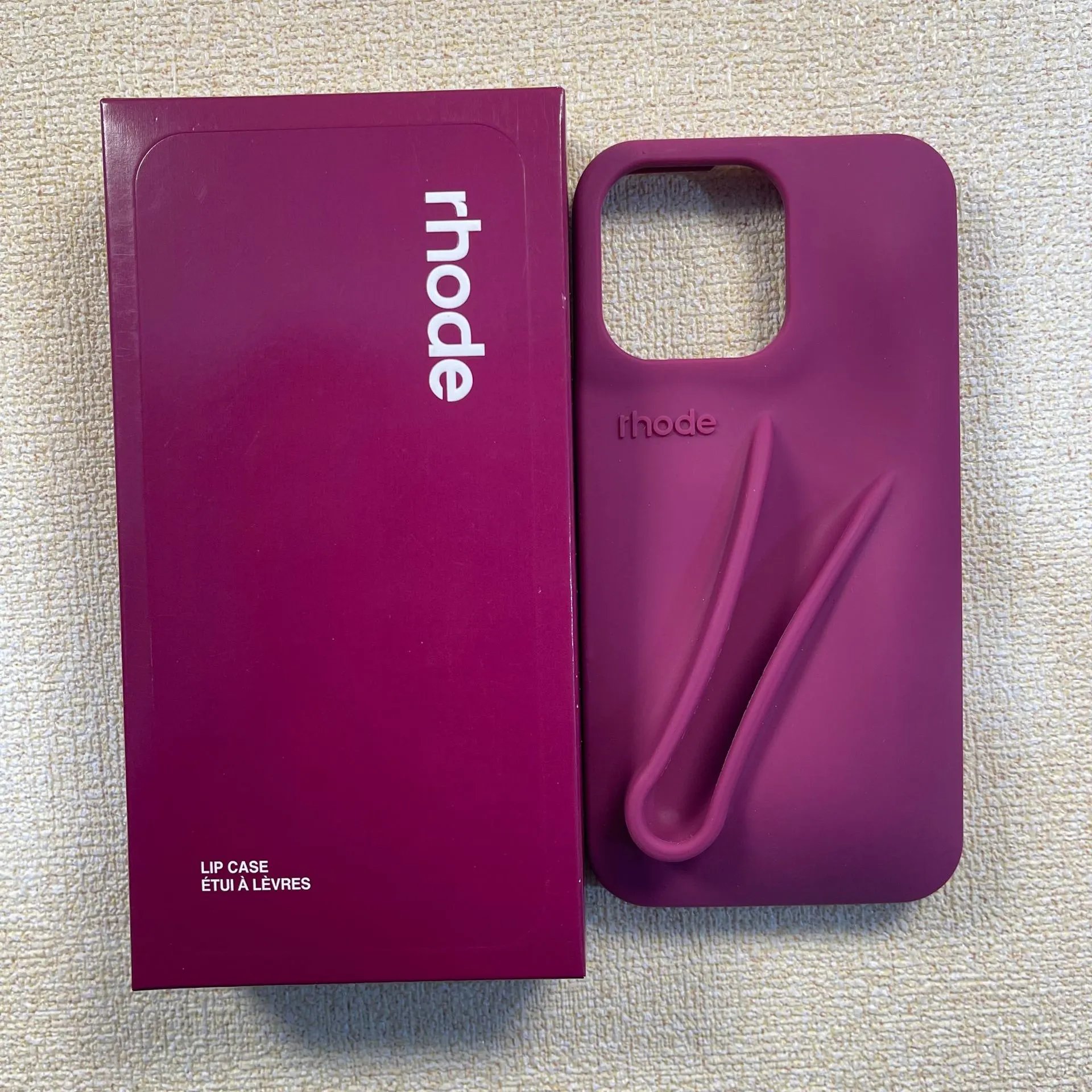 Rhode Lip Case Silicone Phone Case Purple