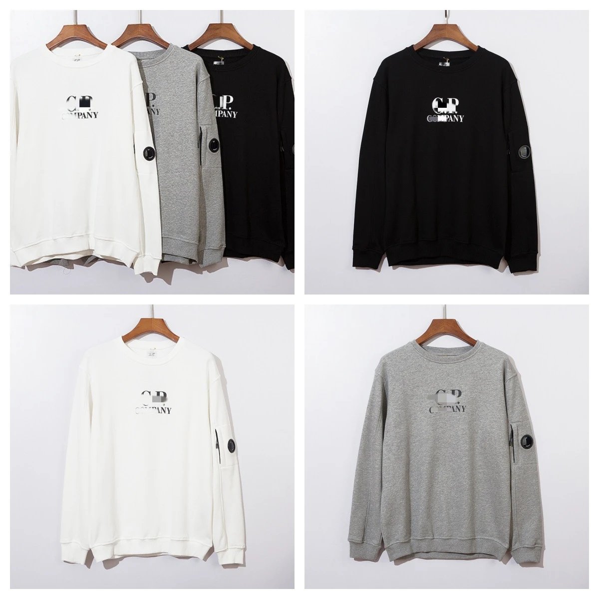 C.P. Company Lens Sleeve Sweatshirt Casual Crewneck Multicolor