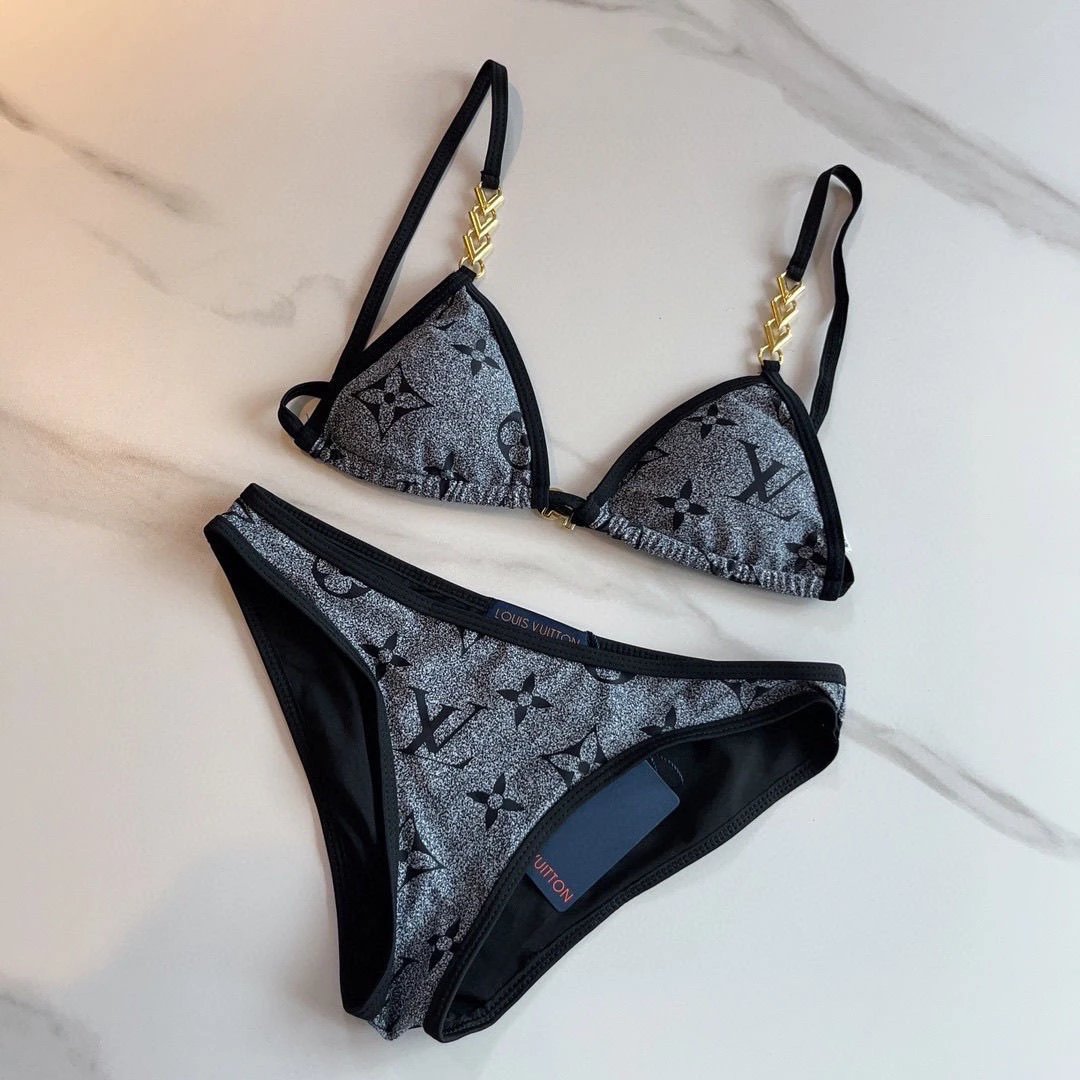 Louis Vuitton LV Monogram Iconic Bikini Set Black