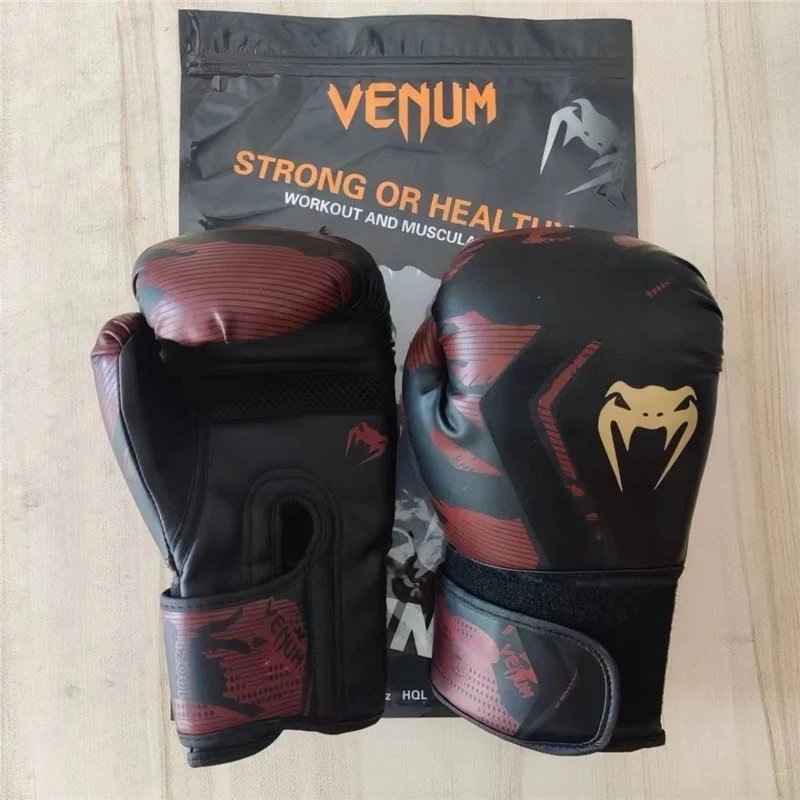 Venum Challenger 3.0 Boxing Gloves Combat Sports Gear Black and Red