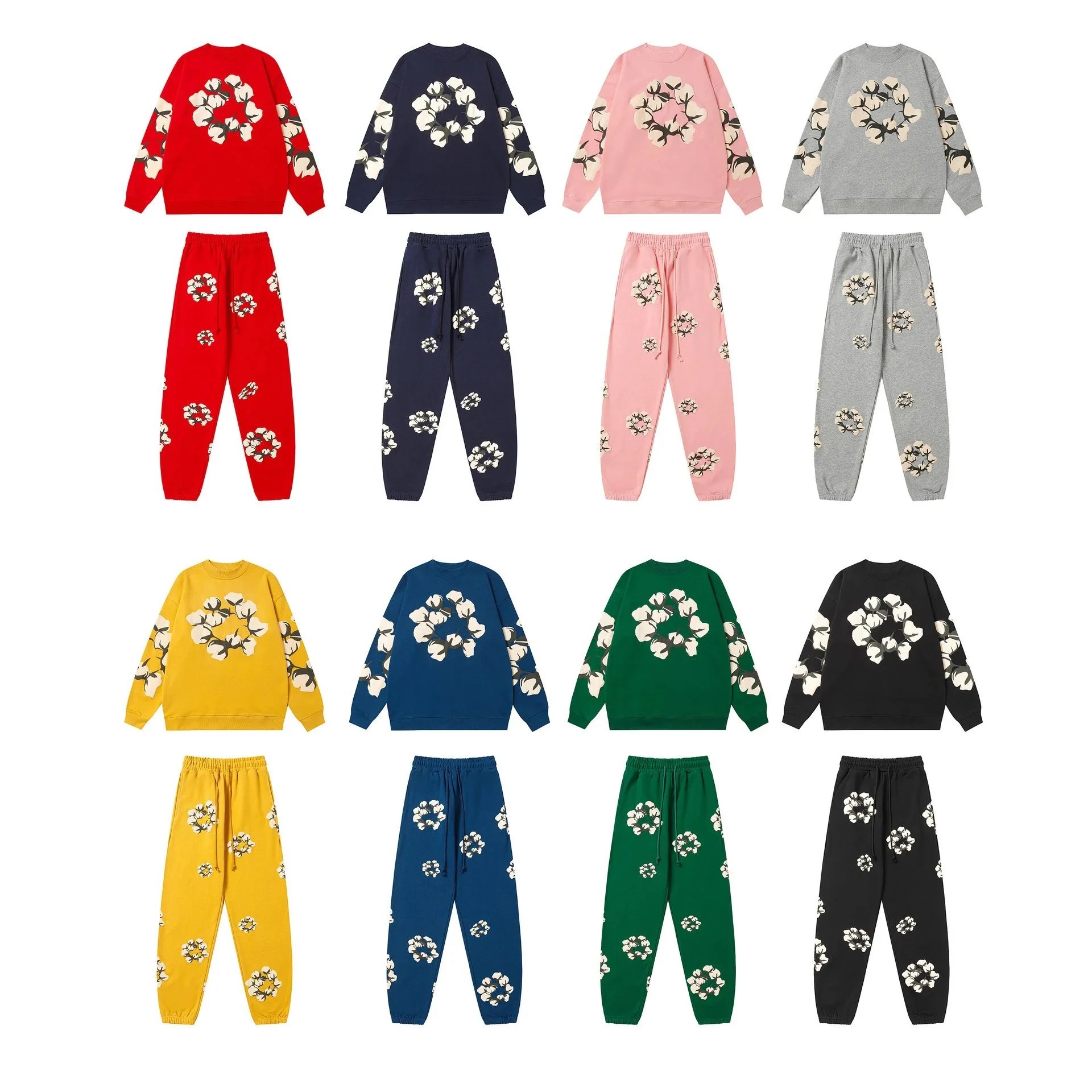 Design Floral Print Matching Set Multicolor