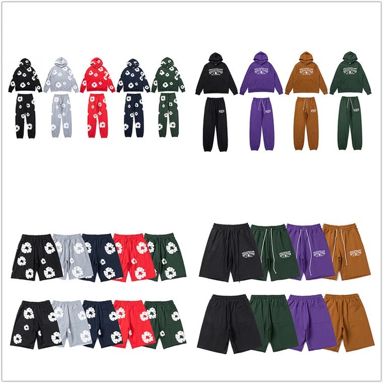 Design Floral Print and Graphic Print Streetwear Tracksuit Sets Multicolor