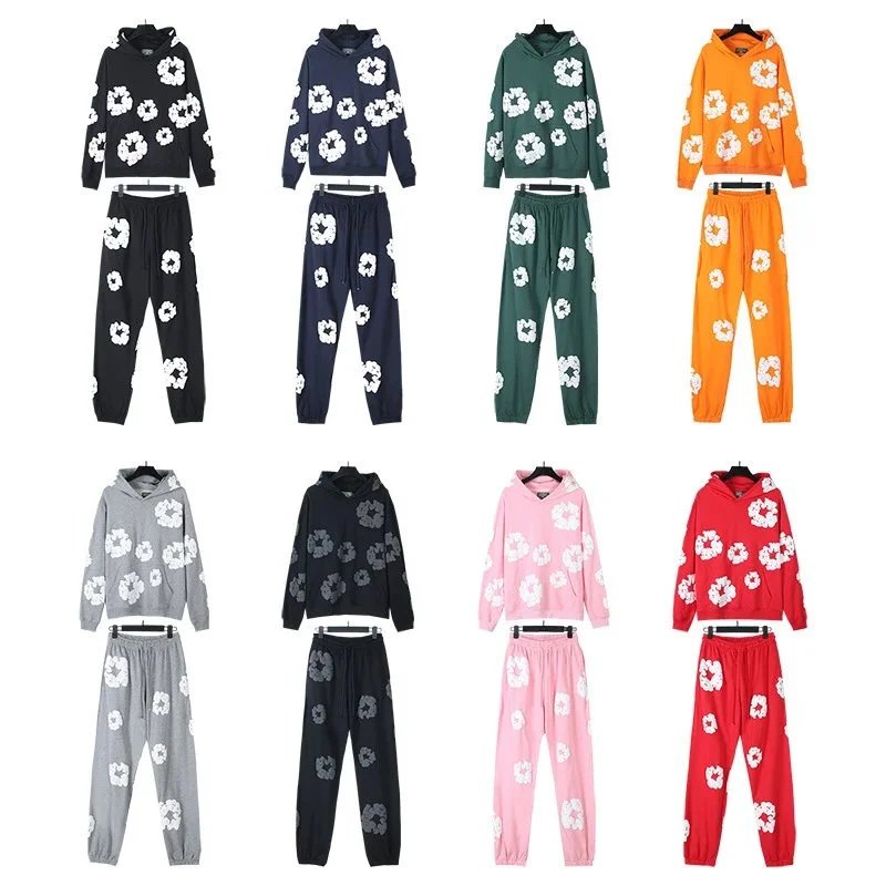 Design Floral Print Casual Matching Set Multicolor
