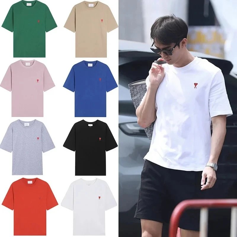 Ami Paris Ami Ami de Coeur Cotton T-Shirt Multicolor
