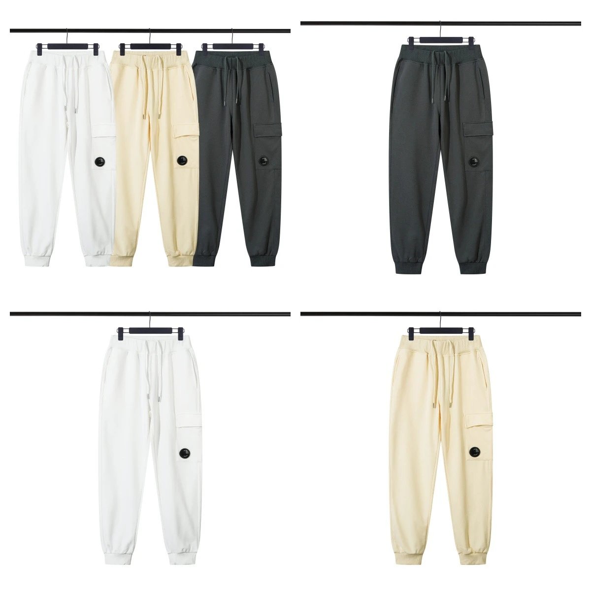C.P. Company Lens Cargo Sweatpants Casual Joggers Multicolor