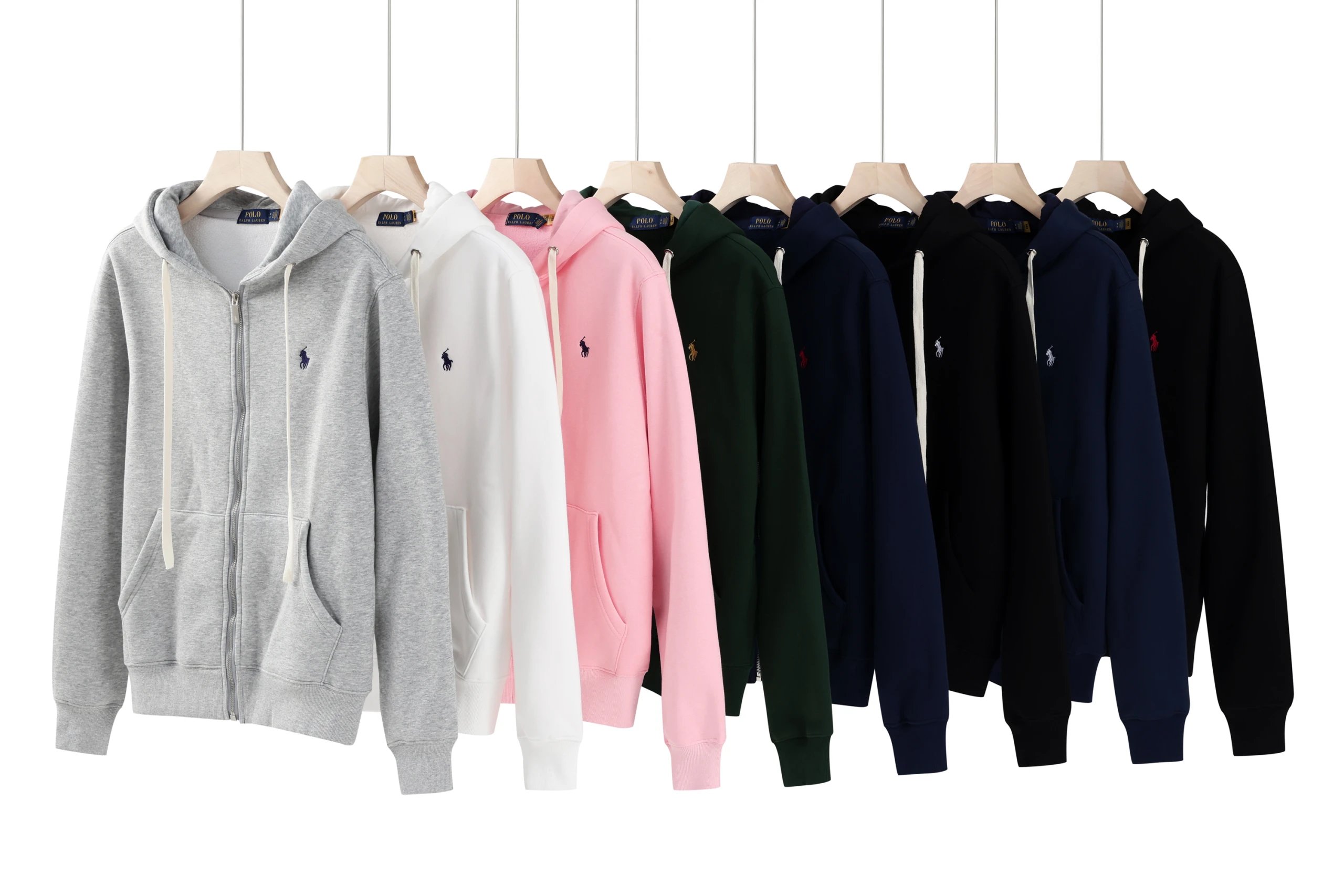 Polo Ralph Lauren PRL Zip-Up Hoodie Casual Sweatshirt Multicolor