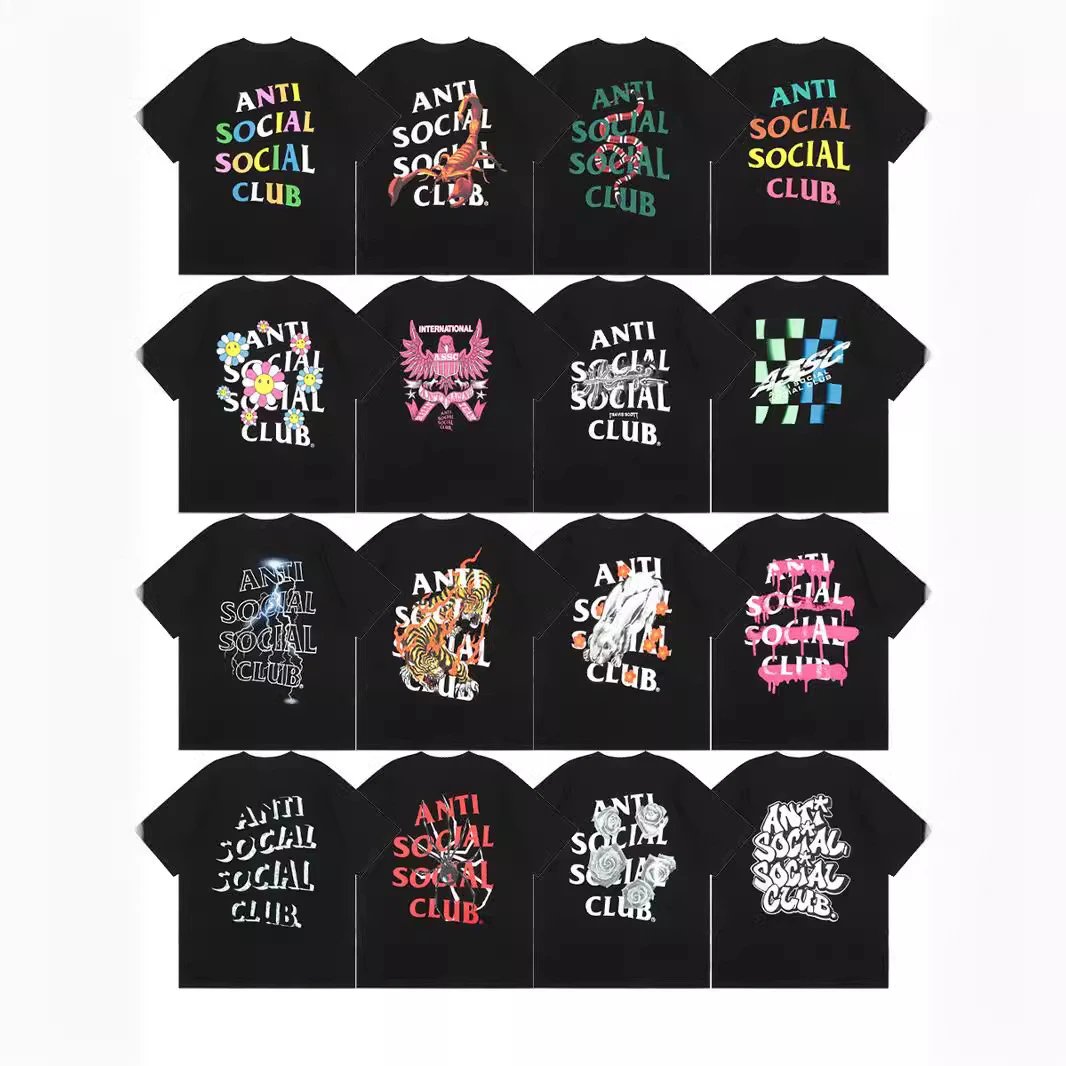Anti Social Social Club ASSC Graphic Print Streetwear T-Shirt Black