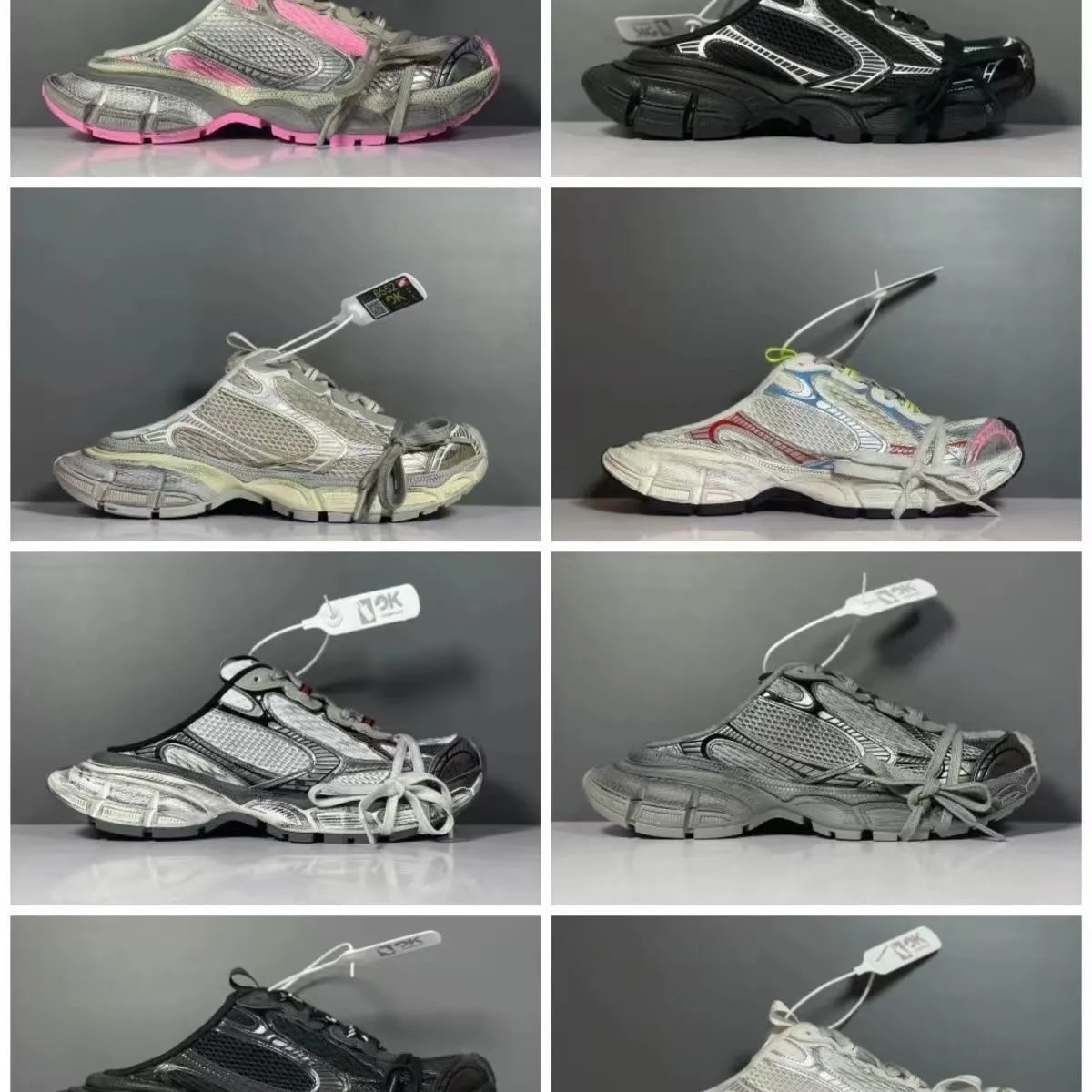 Balenciaga Runner Mule Chunky Sneakers Multicolor