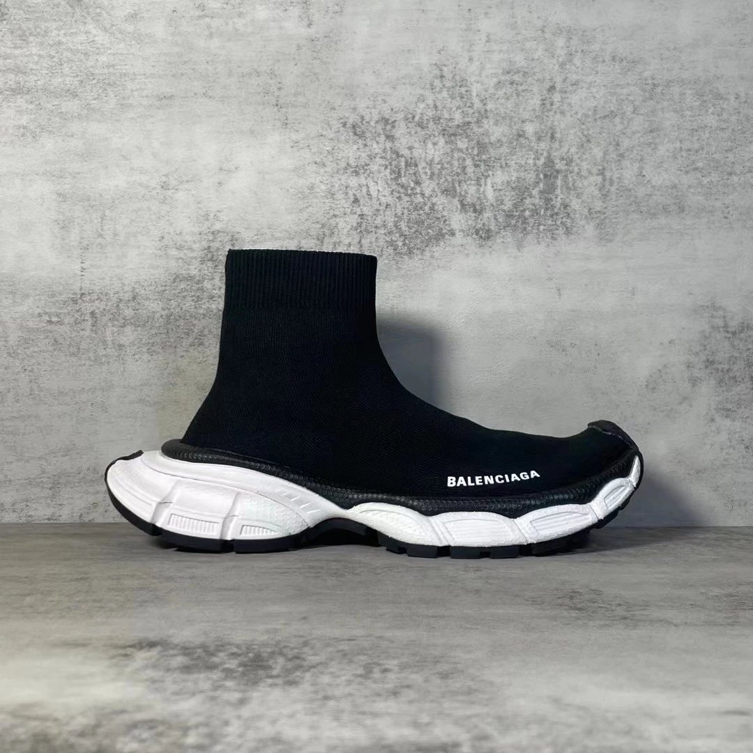 Balenciaga Speed 3.0 Chunky Sneakers Black and White