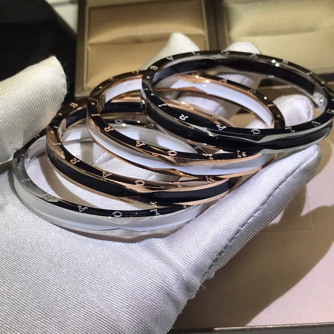 Bvlgari B.zero1 elegant ceramic bangle bracelet Multicolor