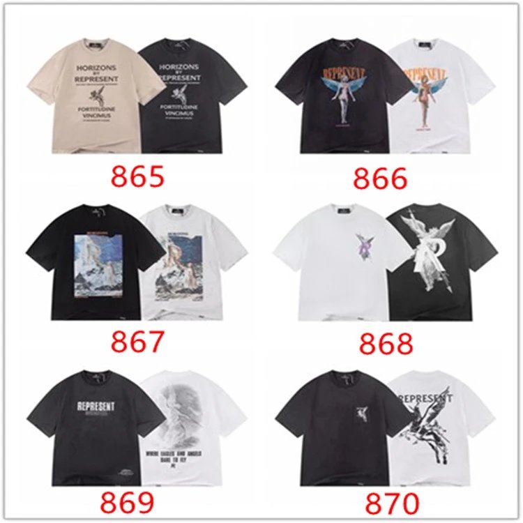 Represent Graphic Print Oversized Tee Multicolor