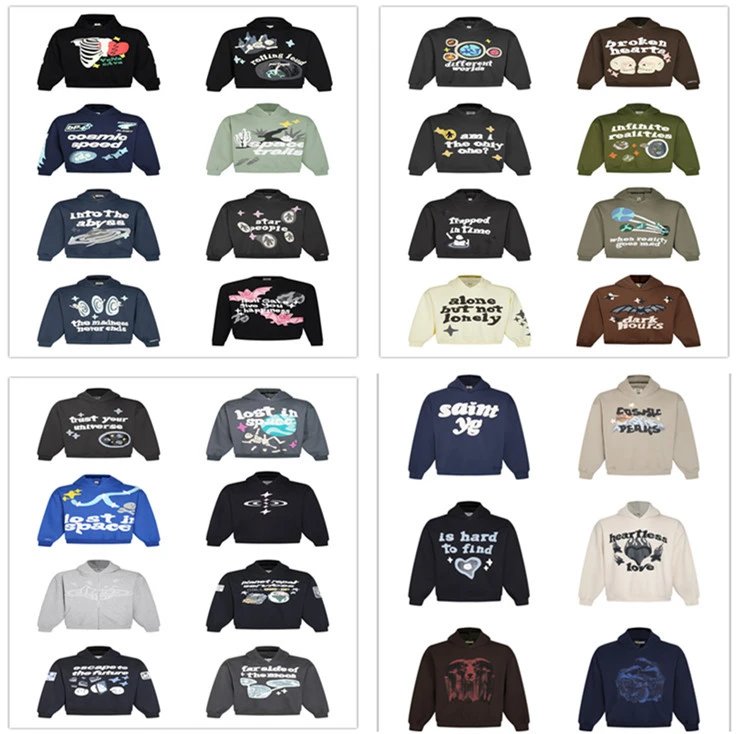 Broken Planet BP Graphic Print Streetwear Hoodie Multicolor