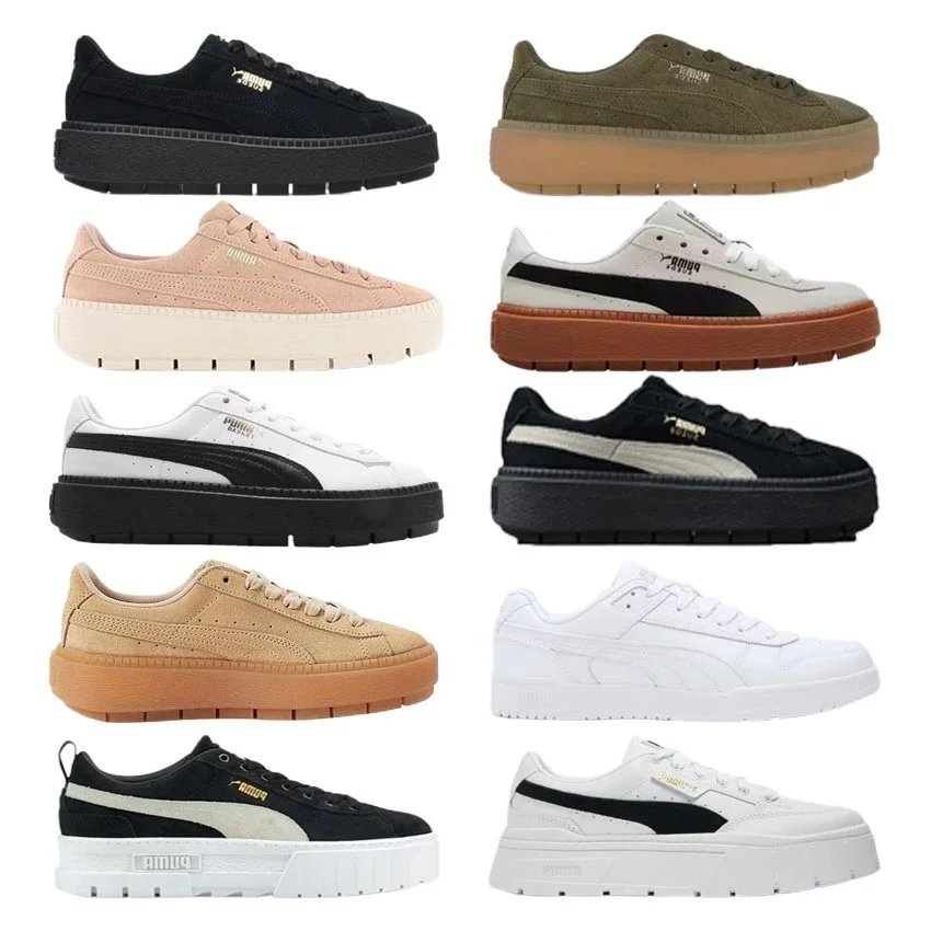 Puma Suede Platform Chunky Sneakers Multicolor