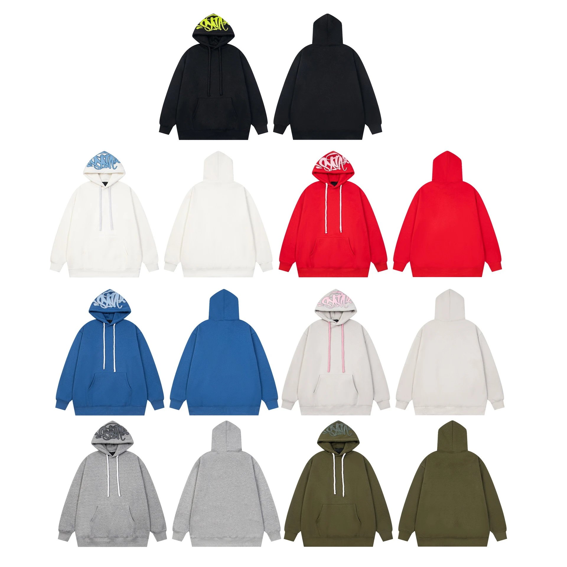 Syna World Syna Graffiti Print Oversized Hoodie Multicolor