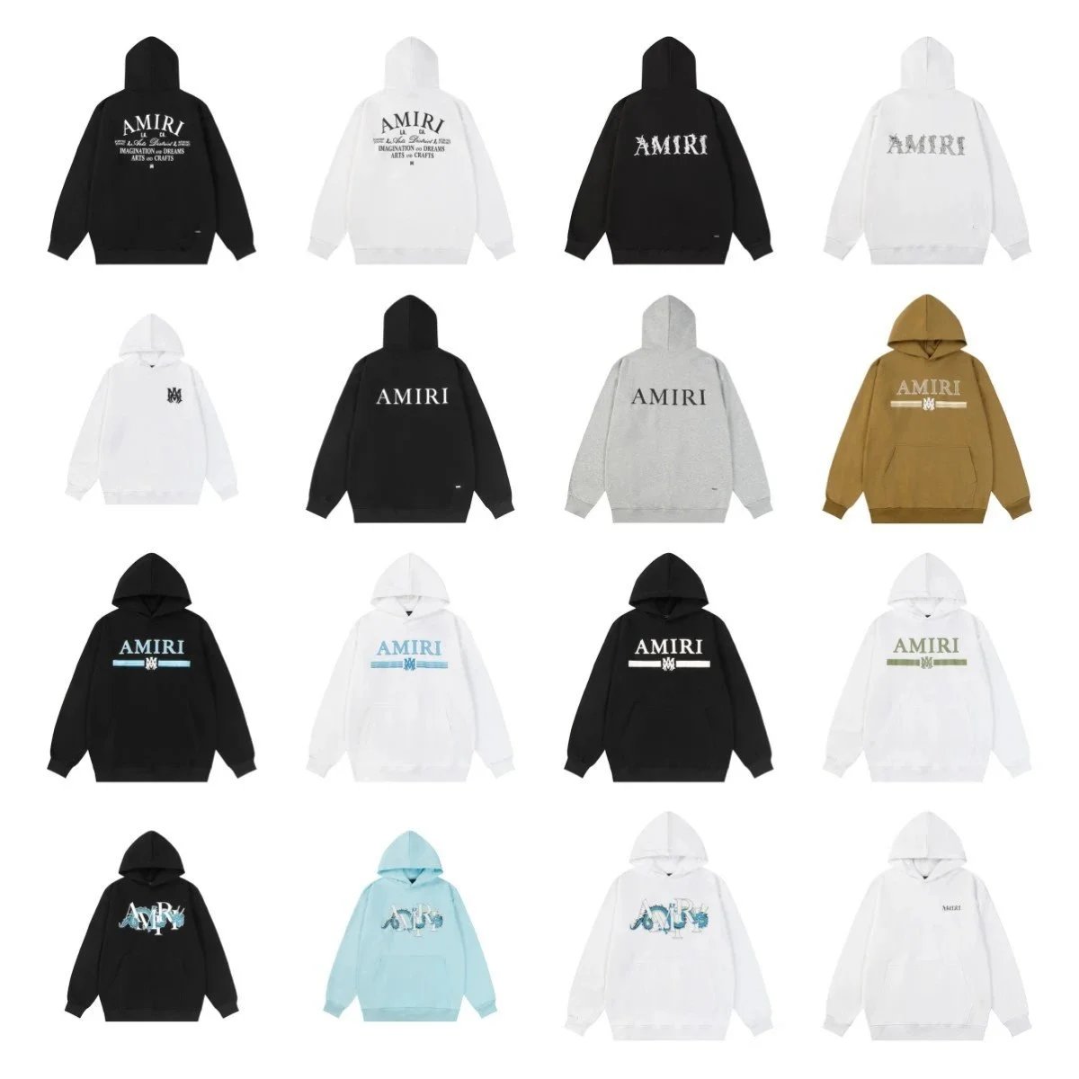 Amiri Graphic Print Oversized Hoodie Multicolor