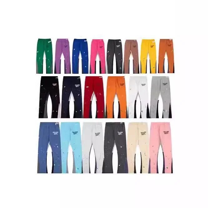 Gallery Dept. La Flare distressed paint splatter sweatpants Multicolor
