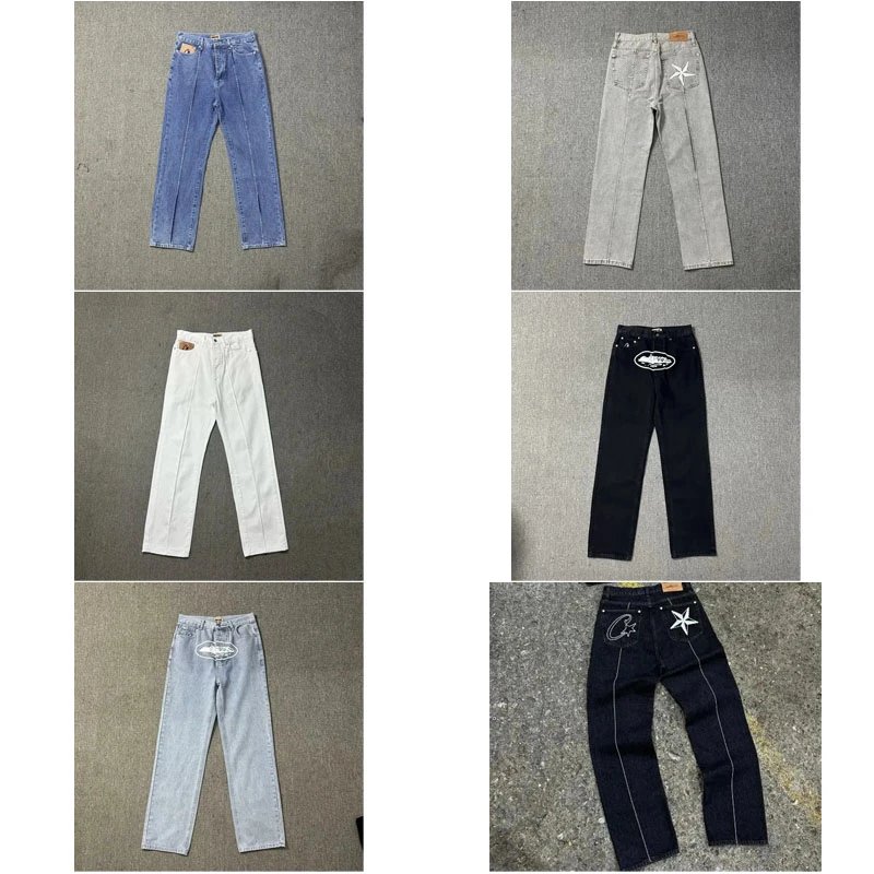 Corteiz CRTZ Star Denim Streetwear Jeans Multicolor