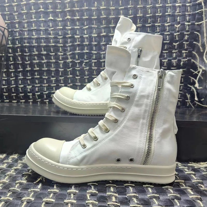 Rick Owens Geobasket High Top Sneakers White