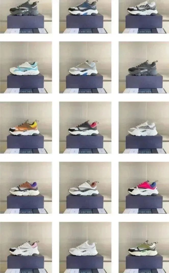 Dior B22 Chunky Sneakers Multicolor