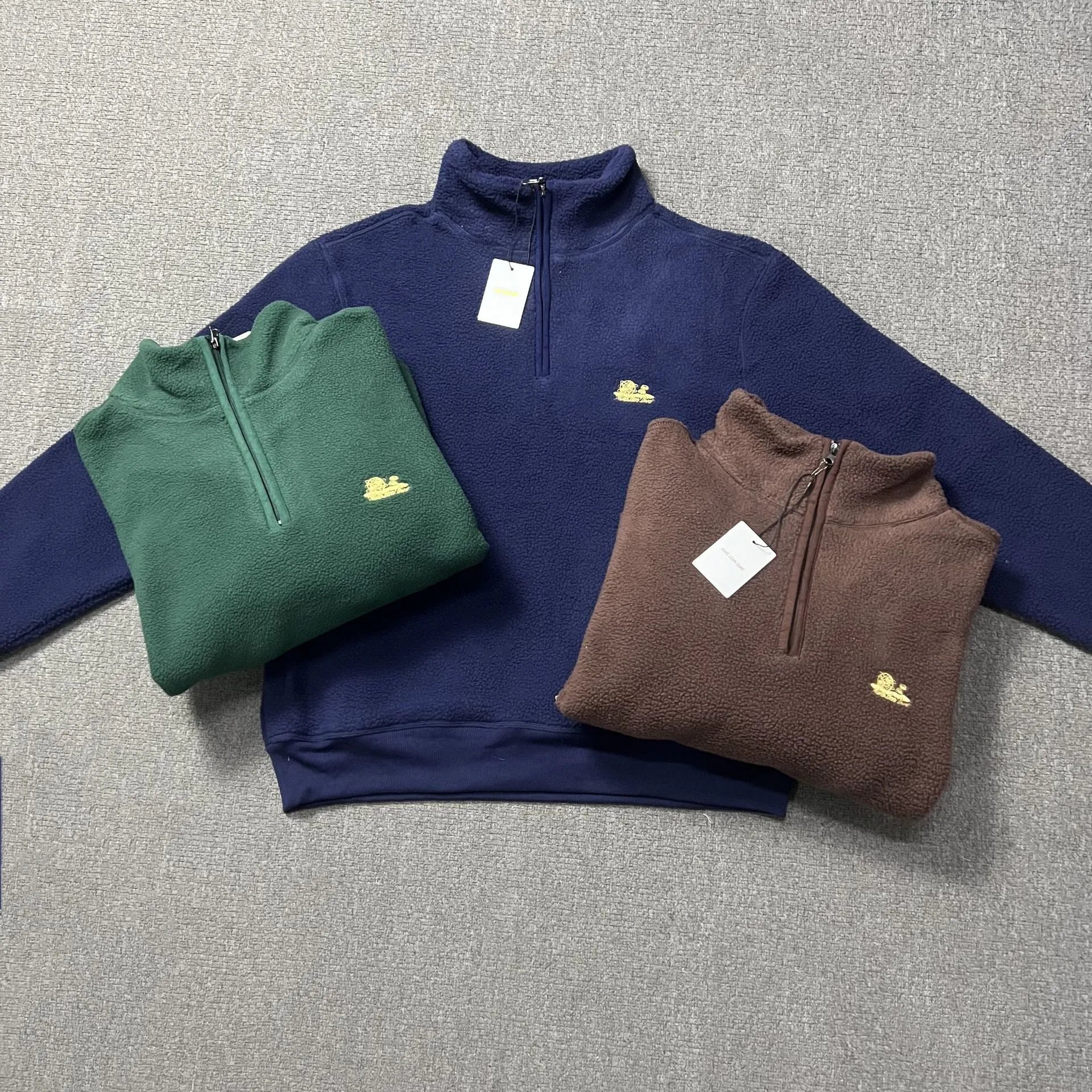 Aime Leon Dore ALD Fleece Quarter Zip Pullover Multicolor