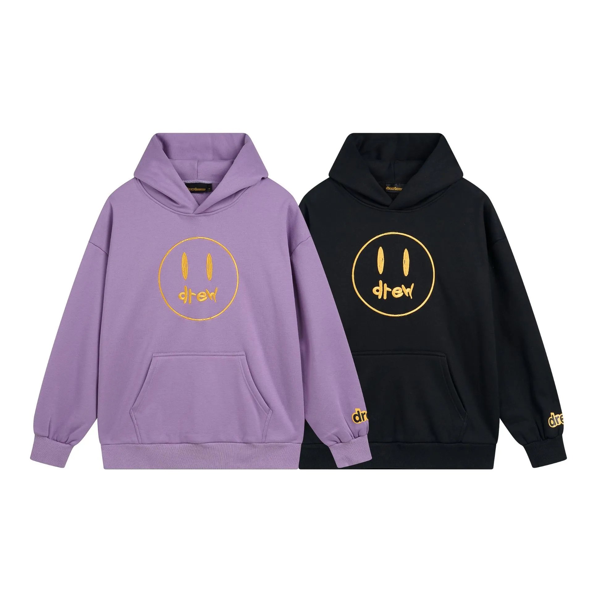 drew house Mascot Oversized Hoodie Purple and Black