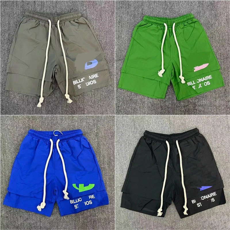 Billionaire Studios Layered Casual Shorts Multicolor