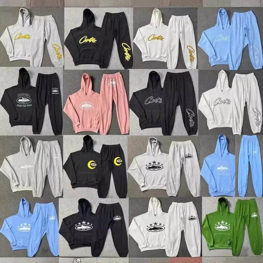 Corteiz Rules The World Graphic Streetwear Tracksuit Set Multicolor