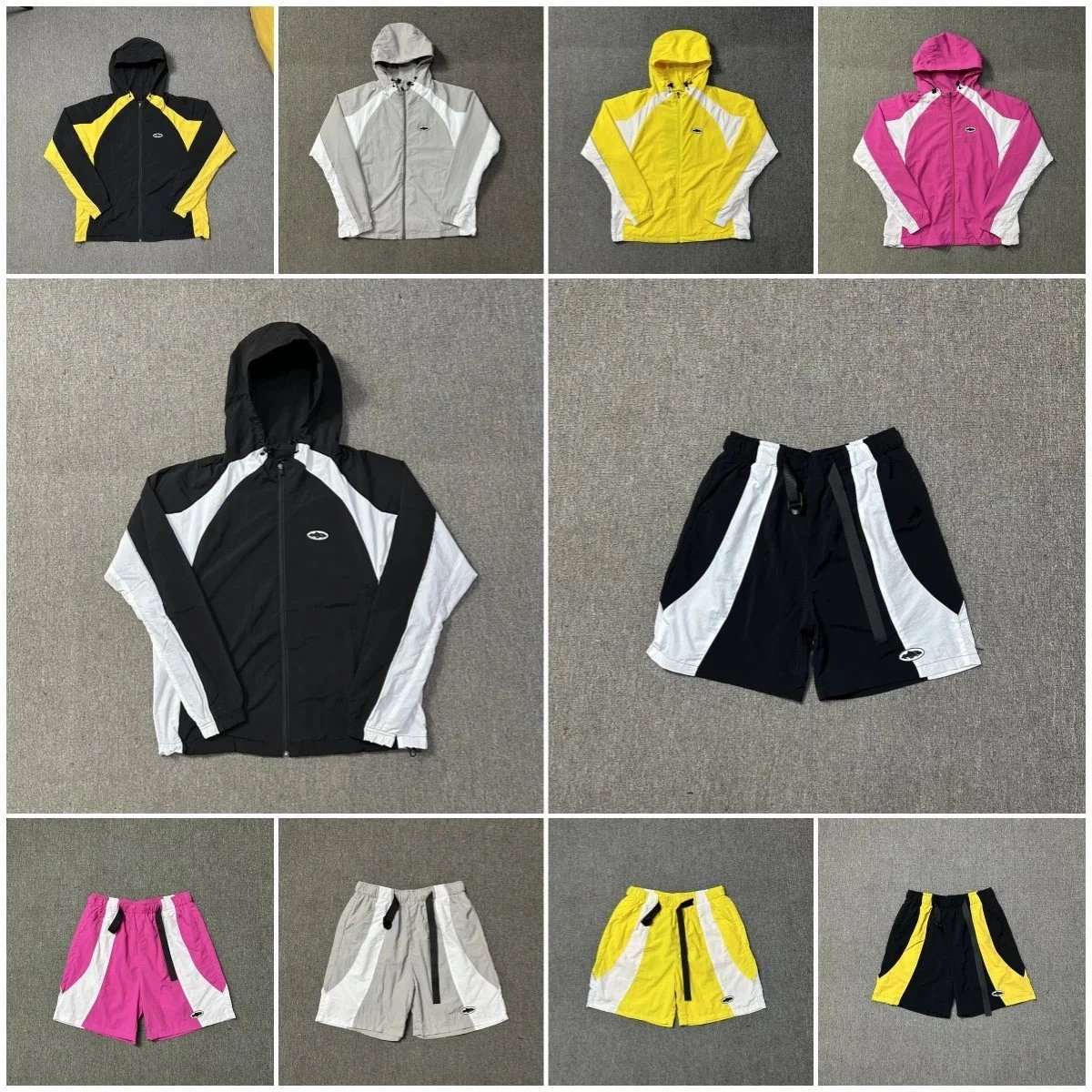 Corteiz CRTZ Sporty Windbreaker and Shorts Set Multicolor