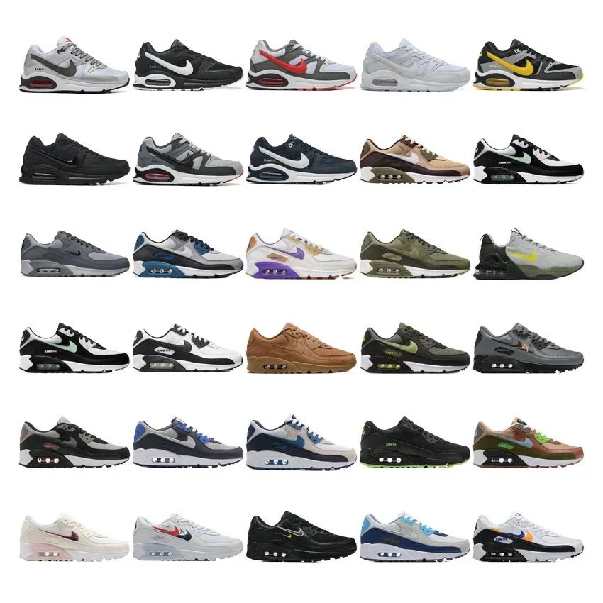 Nike Air Max 90 Chunky Running Sneakers Multicolor